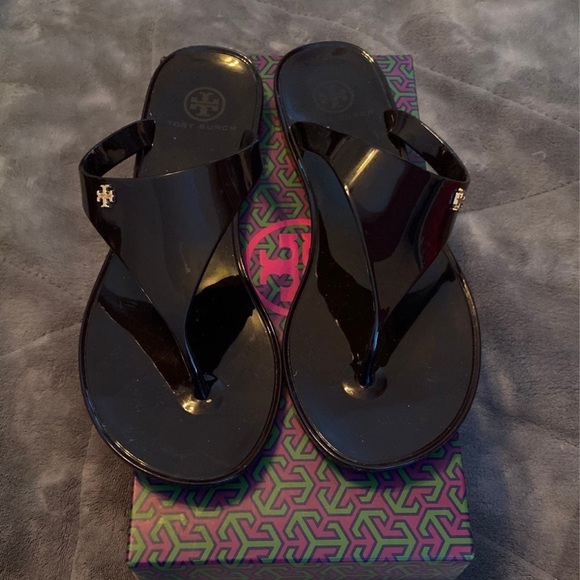 Tory Burch Miller Sandals in Eggplant - Picture 6 of 10